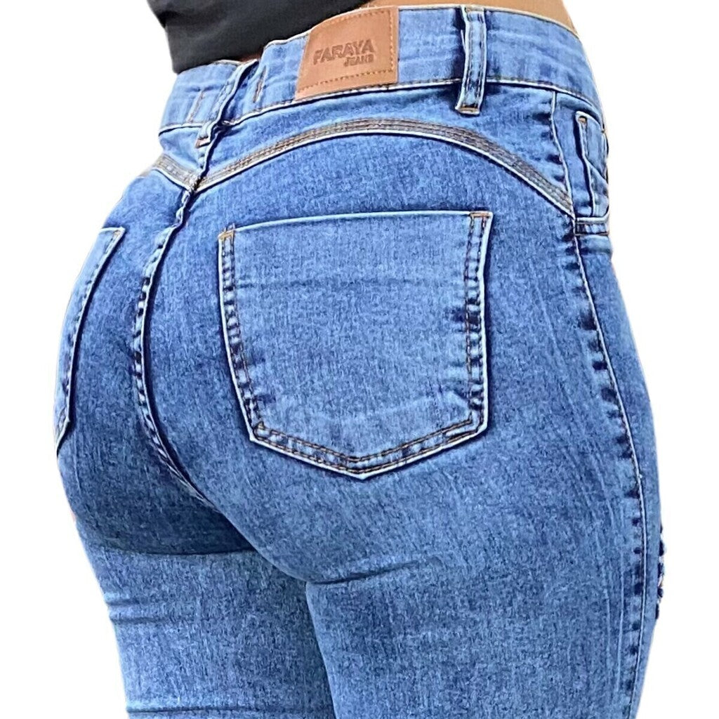 Calça Feminina Faraya Jeans Flare Ref.1035 - Imagem 3