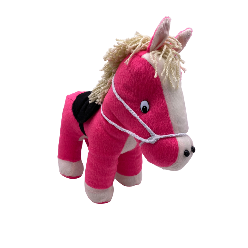 Cavalo De Pelucia Rosa Pink - Imagem 2