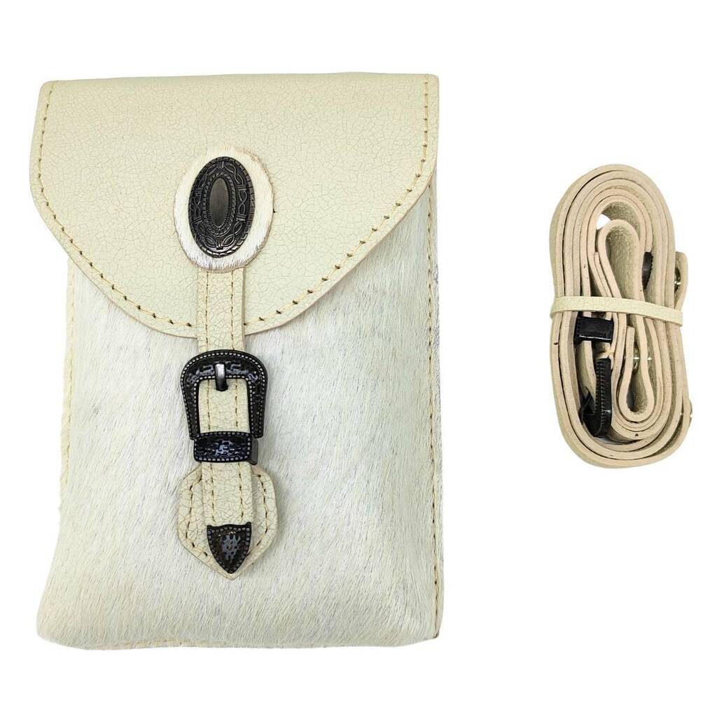 Bolsa De Couro Goyazes Austin Off White - Imagem 2