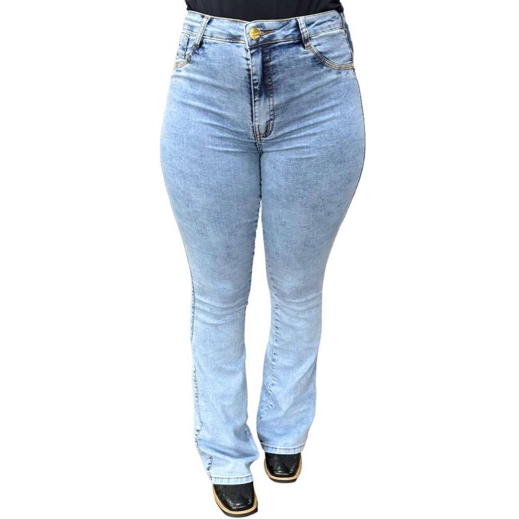 Calça Feminina Faraya Jeans Flare Ref.670 - Imagem 2
