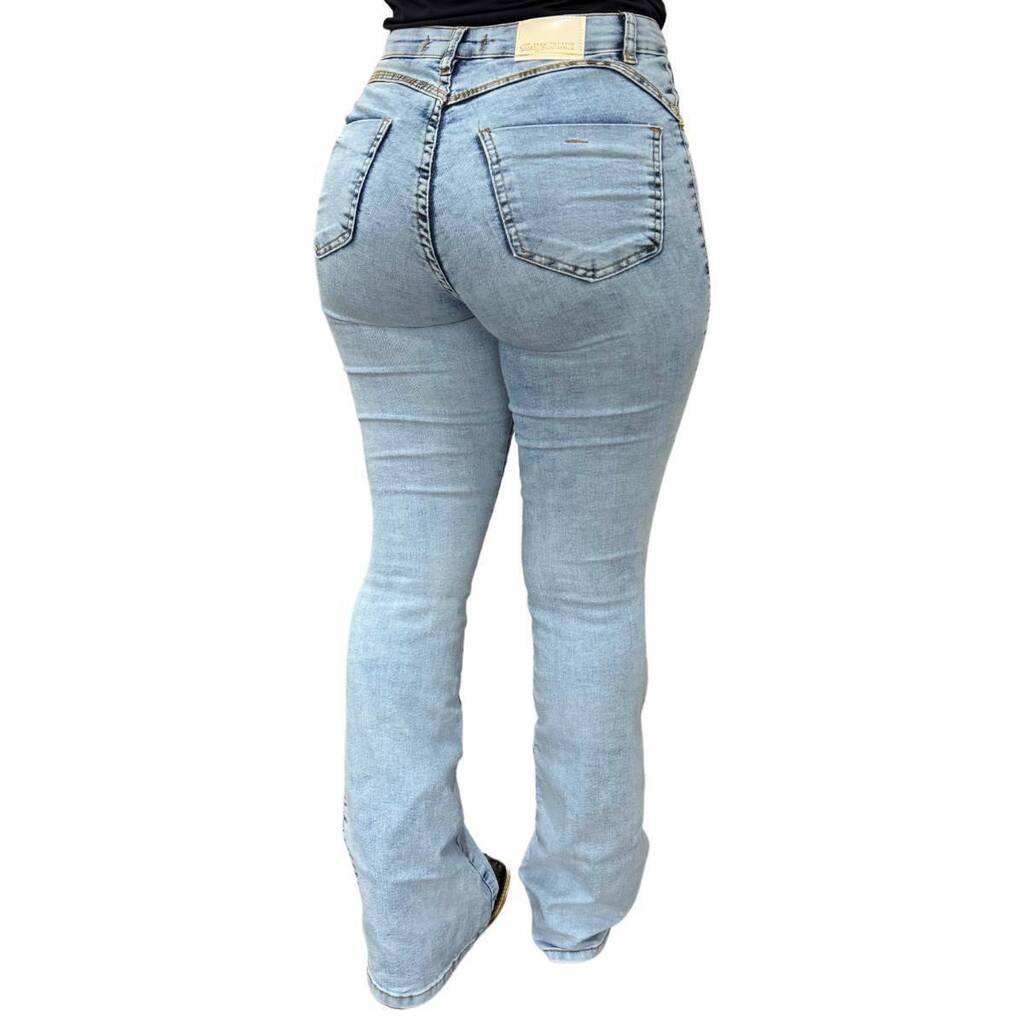 Calça Feminina Faraya Jeans Flare Ref.670 - Imagem 3