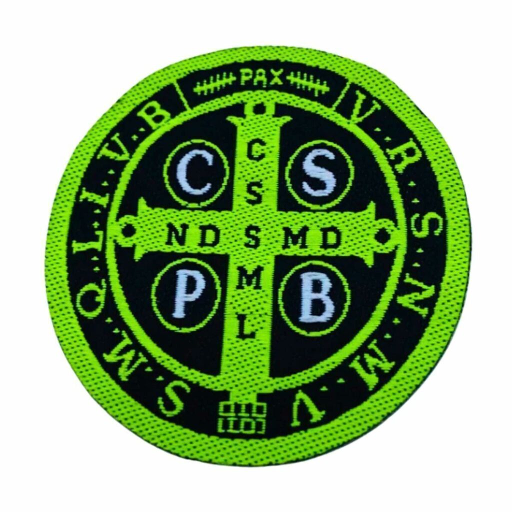 Adesivo Para Chapéu São Bento Verde Neon