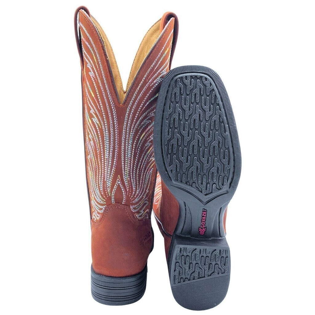 Bota Feminina Goyazes Nobuk Oil Tan - Imagem 5