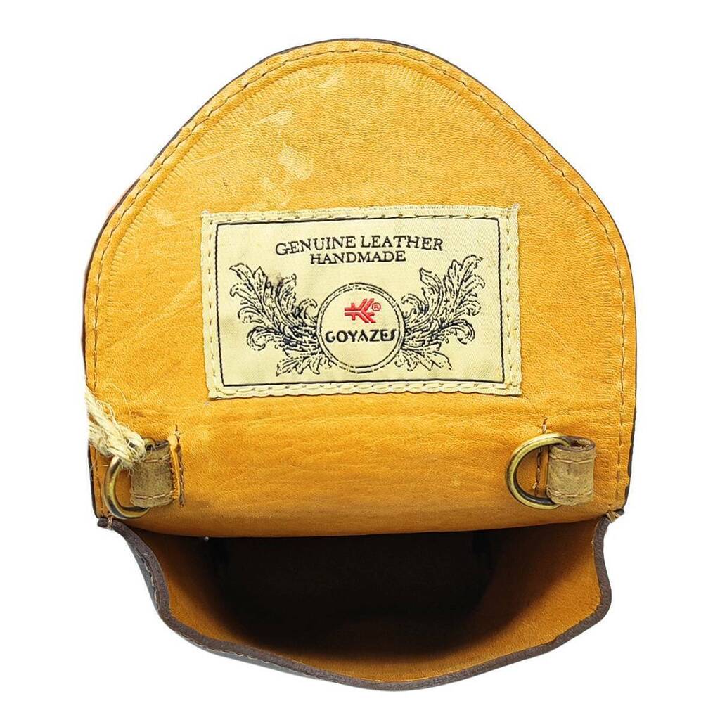 Bolsa De Couro Goyazes Dallas Creme - Imagem 3