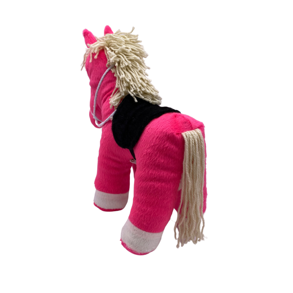 Cavalo De Pelucia Rosa Pink - Imagem 3