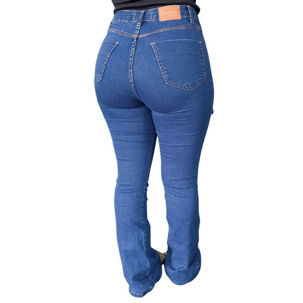 Calça Feminina Faraya Jeans Azul Ref.880 - Imagem 2