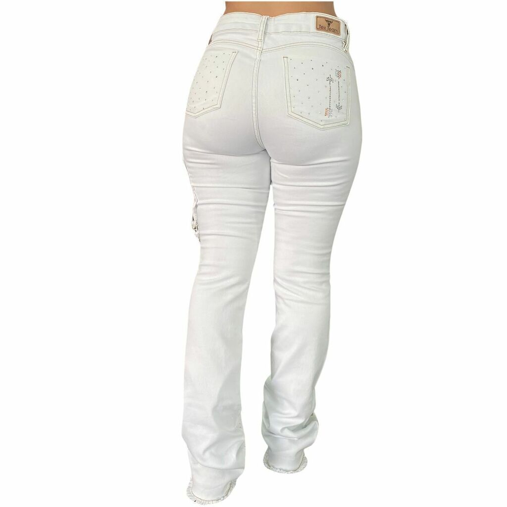 Calça Feminina Tex Team Cocar Branco - Imagem 3