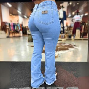 Calça Feminina All Western Barra Desfiada Clear