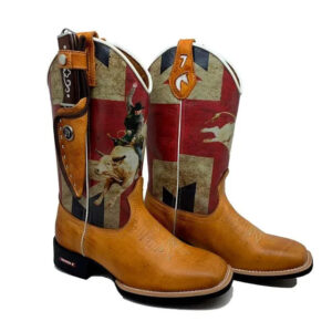 BotaFaca Peão
- Couro Cano Estampa | Couro Gáspea Látego Queima Mostarda