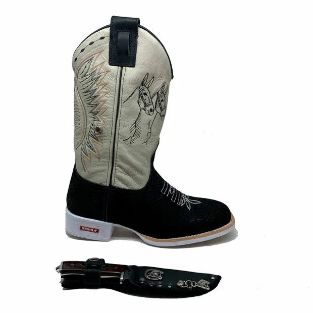 BotaFaca Mulas
- Couro Cano Napa Flay Bege | Gáspea Couro Nobuck Preto Estilizado em Tilápia | Mulas Preto - Imagem 2