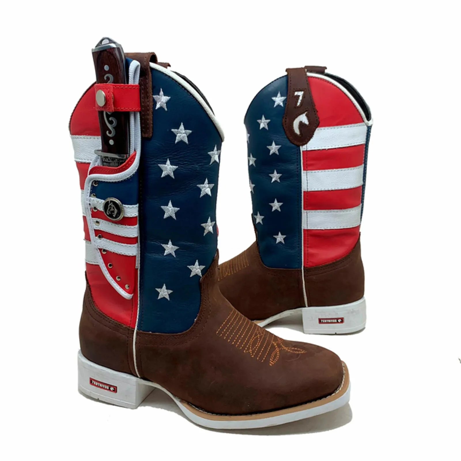 BotaFaca Americana
- Couro Cano Americano Tradicional | Couro Gáspea Crazy Horse Nescau | Bainha Americana