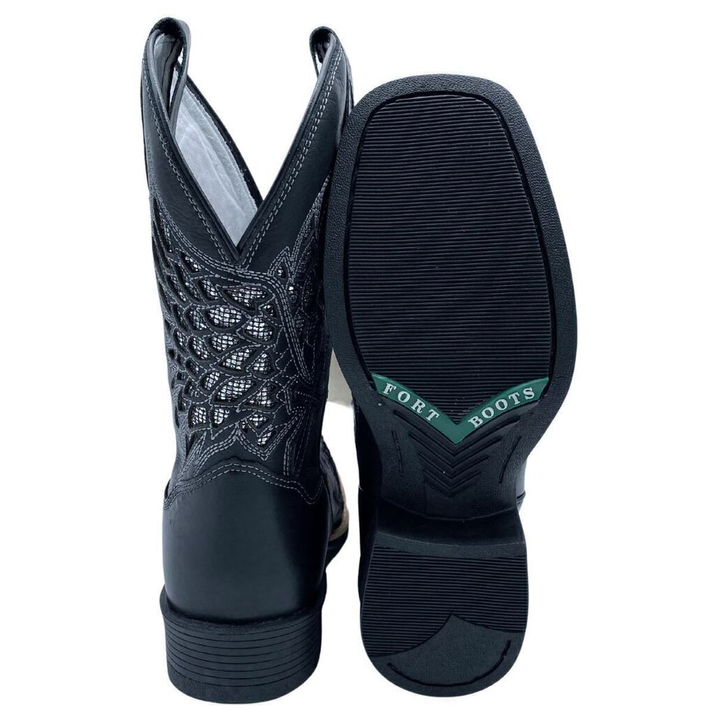 Bota Feminina Brilho Asa Prata - Imagem 5