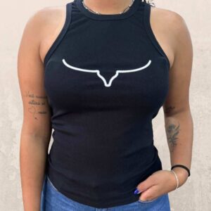 Regata Feminina Moiadeiros Canelada Preta