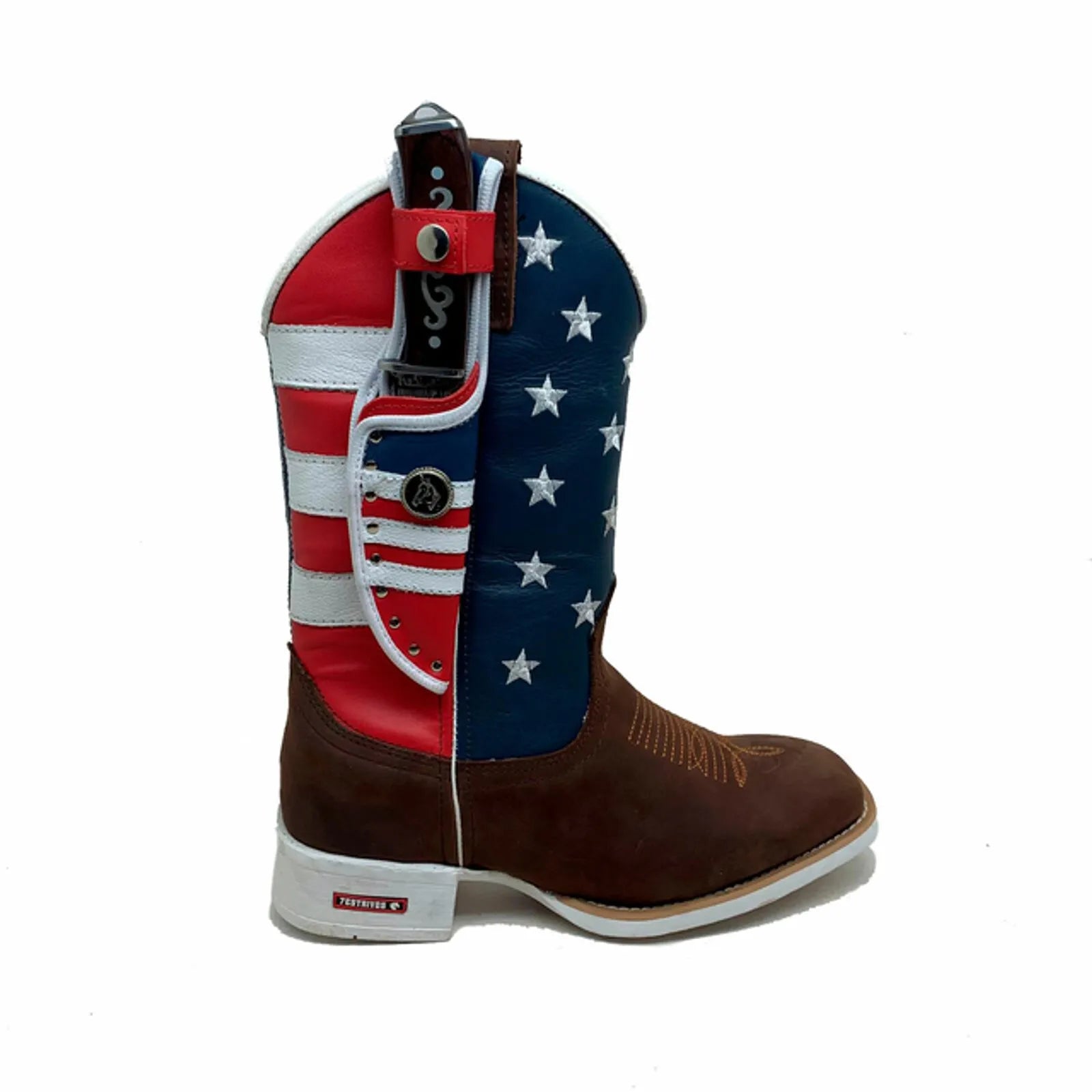 BotaFaca Americana
- Couro Cano Americano Tradicional | Couro Gáspea Crazy Horse Nescau | Bainha Americana - Imagem 2