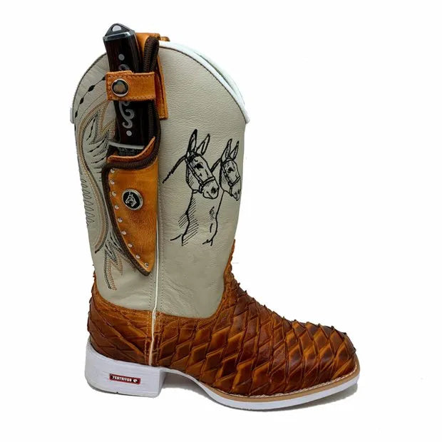 BotaFaca Mulas
- Couro Cano Napa Flay Bege | Couro Gáspea Látego Queima Mostarda Aramado | Mulas Preto - Imagem 2