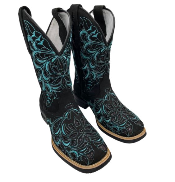 Bota Feminina Fort Boots Brilho Preta/Verde - Imagem 2