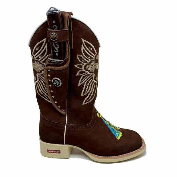 BotaFaca Cristã
- Couro Nobuck Chocolate | Bordados Cruz Bege e Nossa Senhora Tradicional - Imagem 2