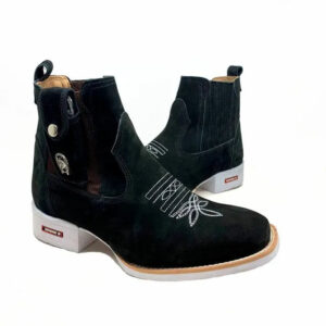 BotinaCanivete Tradicional
- Couro Nobuck Preto | Bordado e Solado Brancos