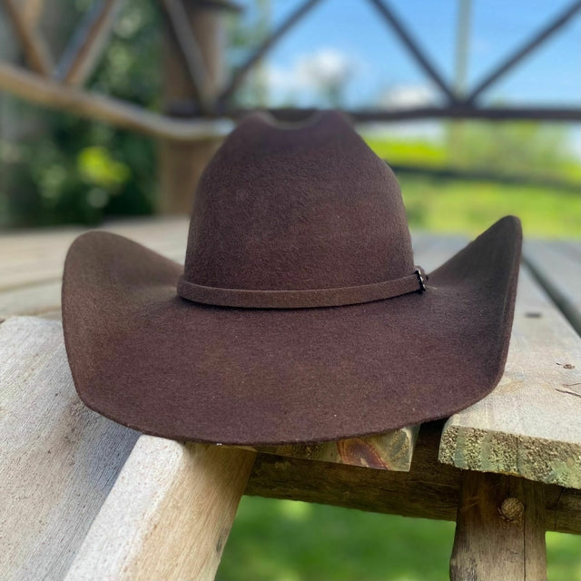 CHAPÉU CURY BUTTERFLY COM BRILHO - CAFÉ - Imagem 4