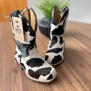 Texana Penélope Infantil - Couro Holandês Estampado/Sem Bordado