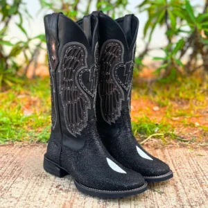 Bota Texana Vimar Brilho Estilo Arraia Preto