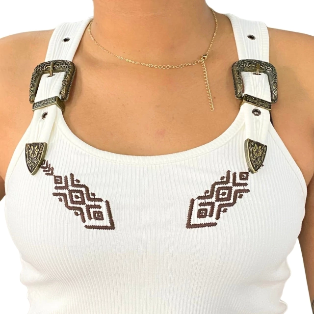 Regata Feminina Thankfield Fivela - Imagem 2