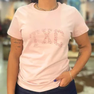 Camiseta Feminina Txc Rosa Claro