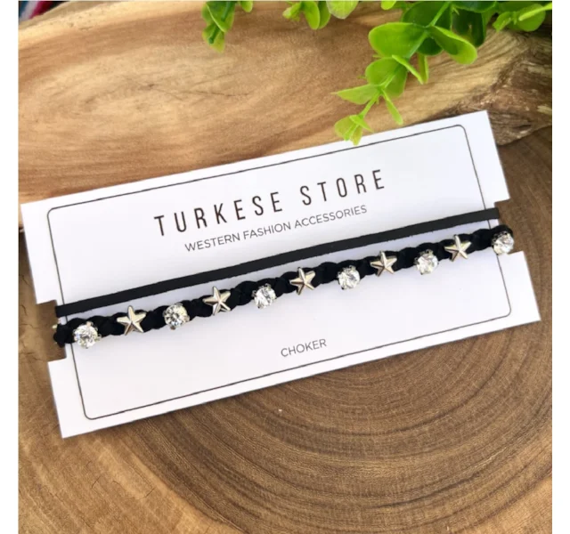 Choker Turkese Store Estrela Famous