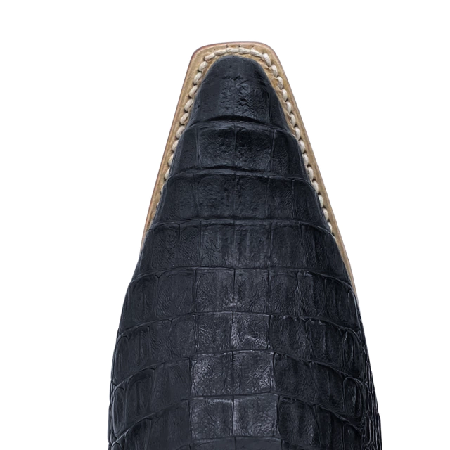 Bota Goyazes Fem Jacaré Barriga Preto - Imagem 4