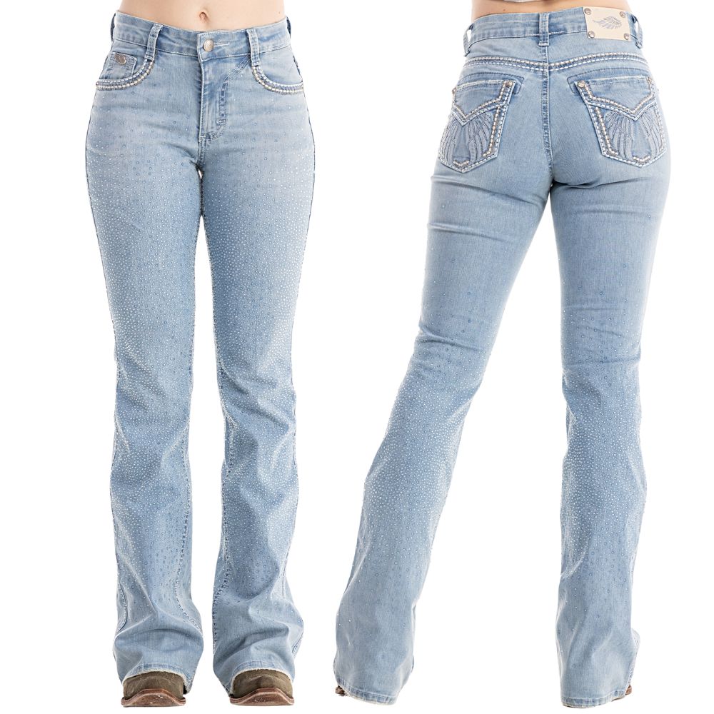 Calça Zenz Western Jeans Farmland Flare Brilho - ORIGINAL