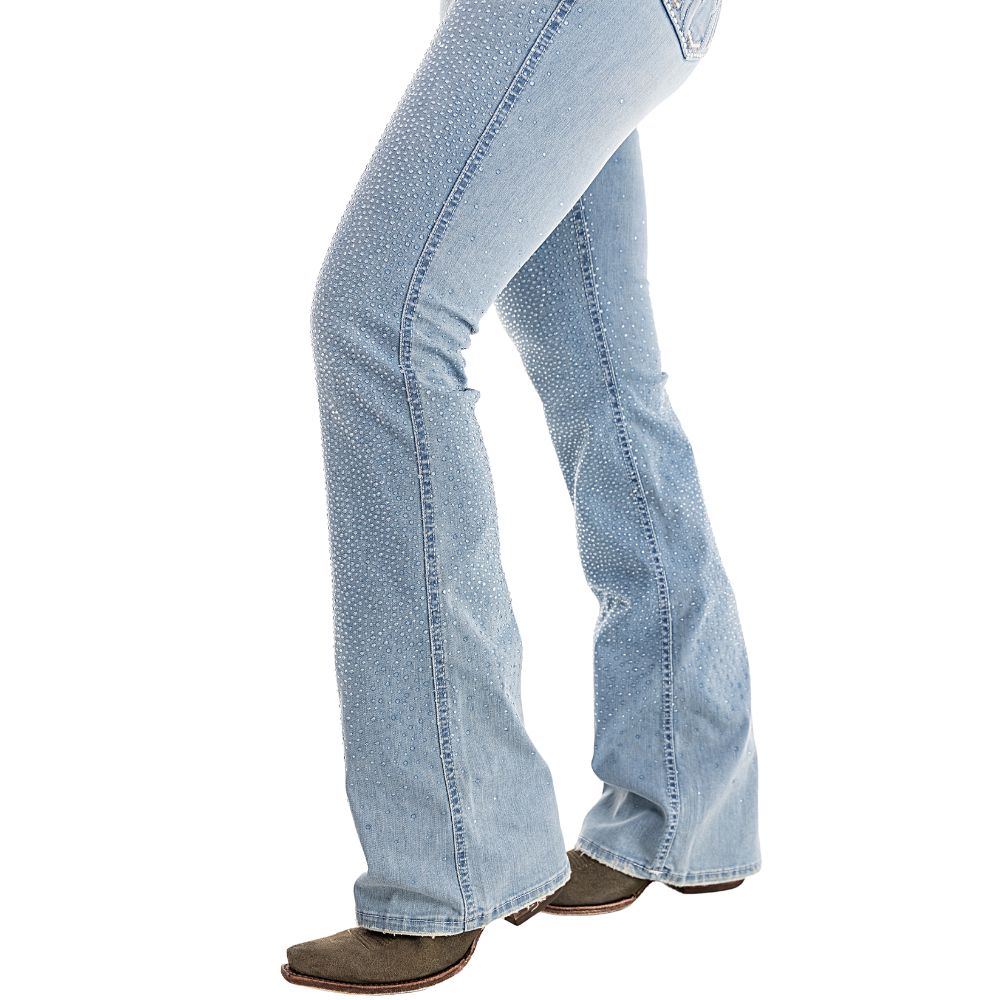 Calça Zenz Western Jeans Farmland Flare Brilho - ORIGINAL - Imagem 4