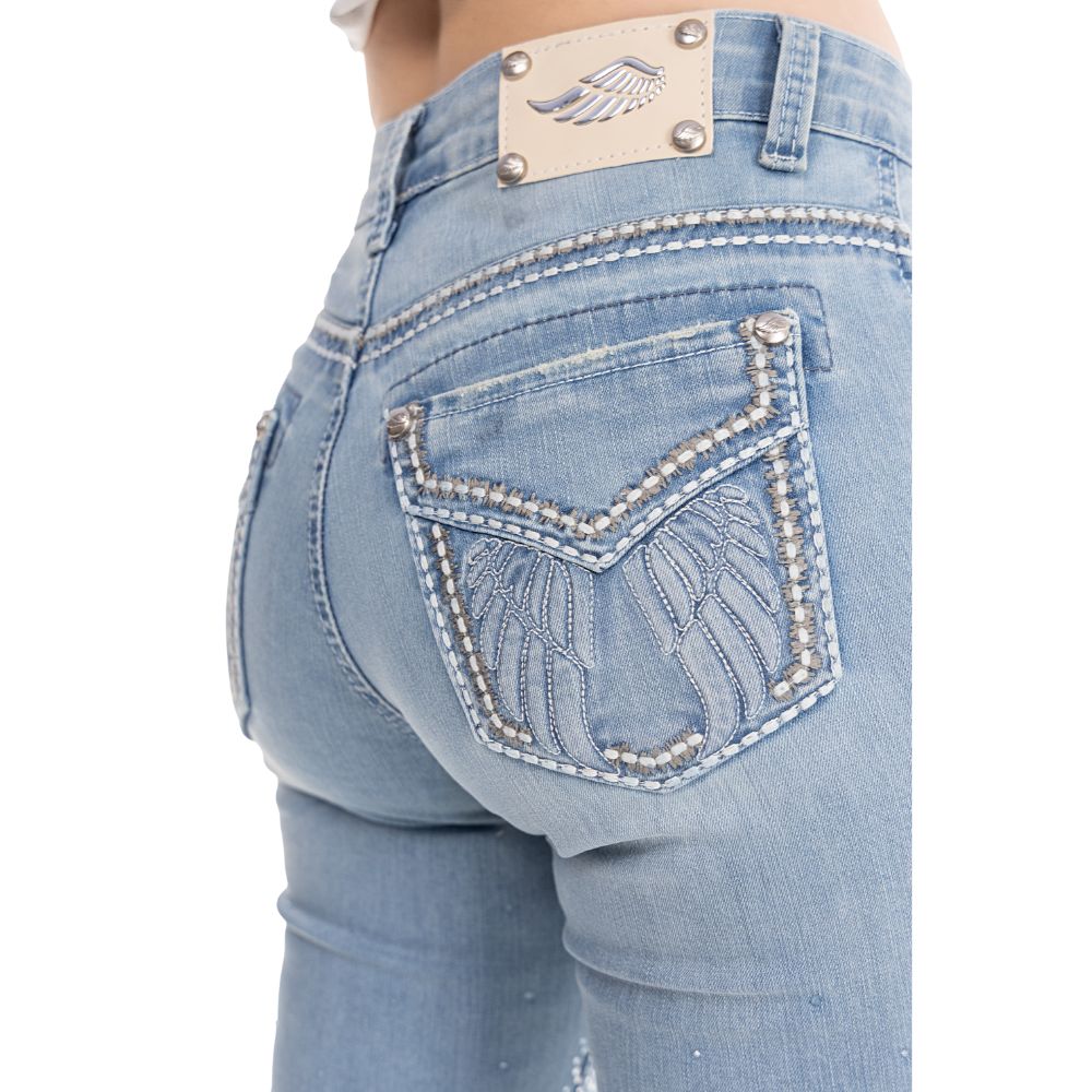Calça Zenz Western Jeans Farmland Flare Brilho - ORIGINAL - Imagem 6