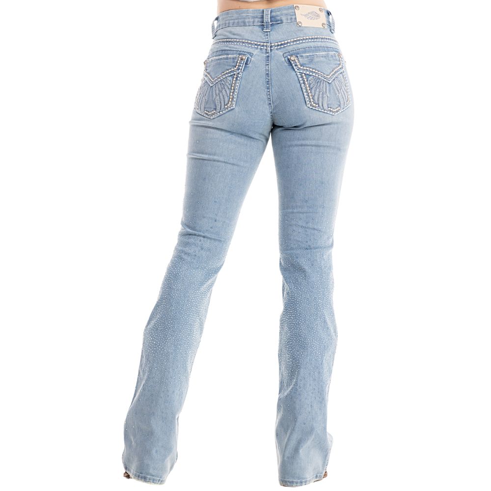 Calça Zenz Western Jeans Farmland Flare Brilho - ORIGINAL - Imagem 5